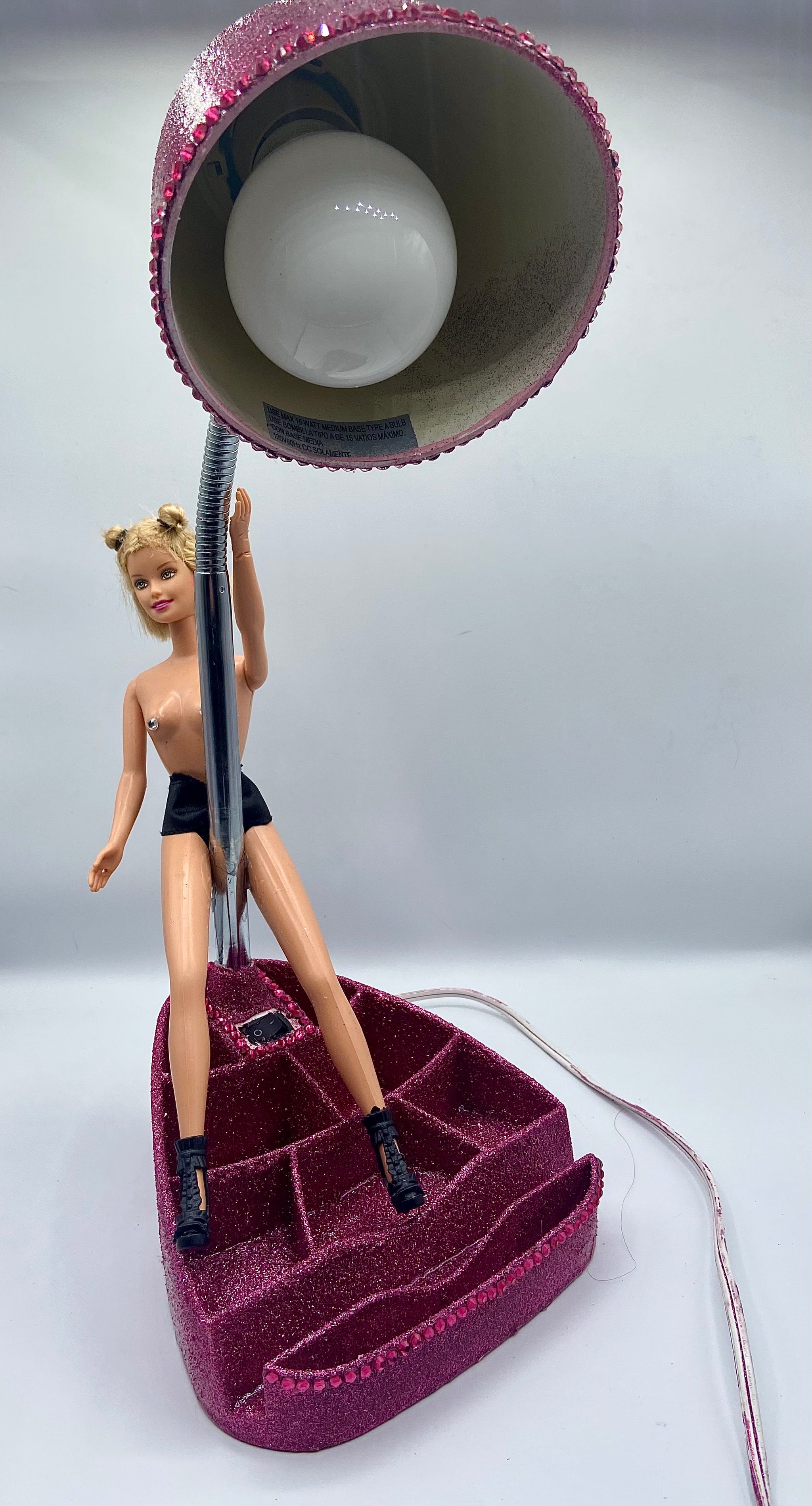 Glitter Pink Stripper Barbie Lamp – Seizures and Pleasers