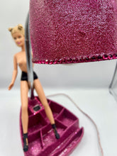 Load image into Gallery viewer, Glitter Pink Stripper Barbie Lamp
