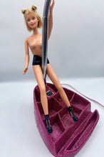 Load image into Gallery viewer, Glitter Pink Stripper Barbie Lamp
